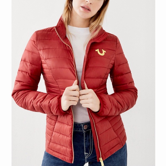 True Religionslim Puffer Jacket Ruby 
